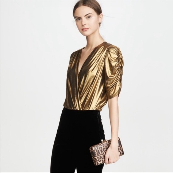 Amanda Uprichard gold bodysuit - Picture 1 of 8